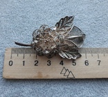 Большая брошь Цветок ( Скань серебро 925 пр, вес 8 гр), фото №5