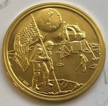 Медаль в честь высадки на Луну золото 7,98 грамм 999,9’, фото №2