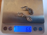 Серьги серебро 925 проба. Вес 6.5 г, фото №7