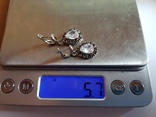 Серьги серебро 925 проба., фото №7