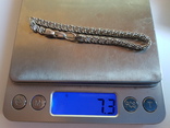 Браслет серебро 925 проба. Вес 7.2 г, фото №7
