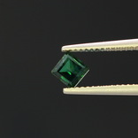 Зелёный сапфир негрет огранён на заказ 0.77ст 4.5х4.6мм, фото №5