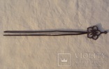Серебряная шпилька для волос, 19-й век., фото №3