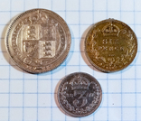 Серебряные Монеты Велыкобритании 1887г, фото №3