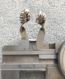 Старинное кольцо с головой женщины и мужчины 18 размер (серебро 900 пр, вес 5,2 гр), фото №10
