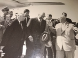 4 фото Хрущев Ковпак Брежнев Микоян и иностранный гость Аэропорт, фото №8