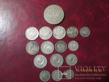 Серебренные монеты 16 штук, фото №2