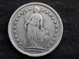 1 франк, Швейцария, 1920 год, серебро 835-й пробы, 5 грамм, фото №3