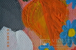 "Котик восени", 30x25 см., акрилові фарби, вересень 2019 р., Аня Коломієць, 6 років, фото №6