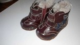 Распродажа кожаные ботиночки нат. мех р-ры 20-21-22 зима, photo number 2