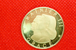 Монако, медаль, Centenaire de Monte-Carlo, Реньє III, Грейс Келлі, 1966, золото, фото №5