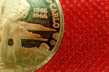 Монако, медаль, Centenaire de Monte-Carlo, Реньє III, Грейс Келлі, 1966, золото, фото №6