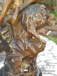 Власть скульптура женщина побеждает льва 51 см, фото №10