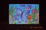 Картина "Метелик серед літа", 30х20 см., жовтень 2019 р., акрил, Лера Назаренко, 11 років, фото №3