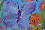 Картина "Метелик серед літа", 30х20 см., жовтень 2019 р., акрил, Лера Назаренко, 11 років, фото №5