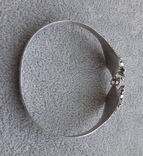 Старинный браслет с сюжетами (серебро 925 пр, зернь, коралл, вес 15 гр), фото №8