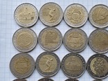 Евро разные,2€×20 шт,18шт.из них-юбилейные., фото №3