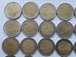 Евро разные,2€×20 шт,18шт.из них-юбилейные., фото №8