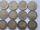 Евро разные,2€×20 шт,18шт.из них-юбилейные., фото №9