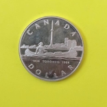 Канада 1 долар, 1984 150-та річниця - Місто Торонто, фото №3