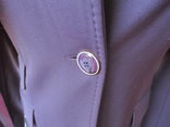 Пальто Anna Biagini p.S. Италия.  воротник натур. лиса фиолетовый цвет., фото №6