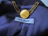 Пальто Anna Biagini p.S. Италия.  воротник натур. лиса фиолетовый цвет., photo number 7
