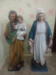 Полихромные скульптуры Иосиф и Мария., фото №2