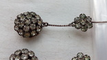 Серьги сережки серебро 875 ссср камешки (2353), фото №4