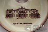 Памятная польская тарелка Szkoła Główna Gospodarstwa Wiejskiego w Warszawie SGGW, фото №5