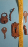 Замок накладка ключи с раскопок, фото №3