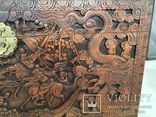 Резной сундук, декорирован, камфорное дерево, Китай с.ХХ, фото №4