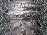 Трость 92 см, набалдашник серебро, бамбук, Индокитай, фото №9