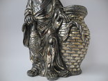 Карандашница фигура Старый Рыбак ( Серебро ), фото №3