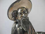 Карандашница фигура Старый Рыбак ( Серебро ), фото №5