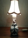 Светильник ночник девушка фарфор ГДР, фото №2