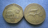 Танзания, 50 и 100 шиллингов, фото №2