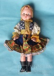 Старая кукла на резинках Европа 30 см, фото №2