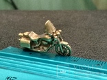 Мотоцикл бронза коллекционная миниатюра, фото №3
