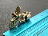 Мотоцикл бронза коллекционная миниатюра, фото №5