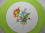 Тарелка настенная - Meissen, Цветы, №117, 25 см., 890 грамм, фото №3