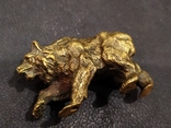 Медведь большой роскошный бронза коллекционная миниатюра, фото №5