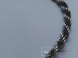 Серебряная цепочка жгут, фото №3