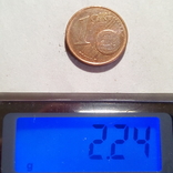 Германия 1 евро цент 2011 год Метка монетного двора (D) Мюнхен  (543), фото №5