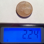 Германия 1 евро цент 2002 год Метка монетного двора (G) Карлсруе  (548), фото №5