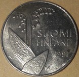 10 пенни 1991 (Финляндия), фото №3
