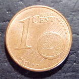 Германия 1 евро цент 2002 год Метка монетного двора (J) Гамбург  (546), фото №2
