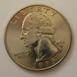 США 25 центов 1993 года.Р, фото №2