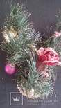 Маленькая елка с украшениями  пластик   СССР, фото №2