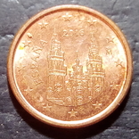 Испания 1 евро цент 2016 год (553), фото №3