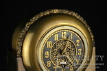 Старые интерьерные часы Hamburg-Amerikanische Uhrenfabrik (HAU). Германия (0311), фото №8